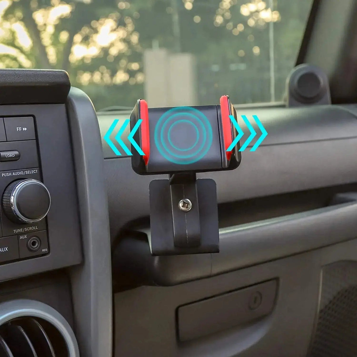 For 2007-2010 Jeep Wrangler JK JKU Multi-Functional JK Phone Holder, 2 in 1 Phone & Walkie Talkie Bracket