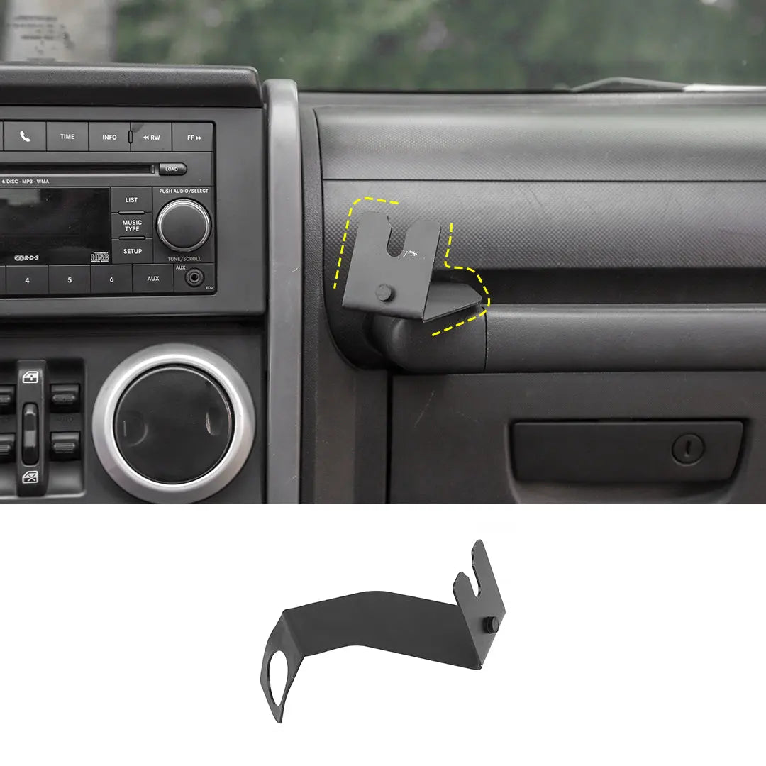 For 2007-2010 Jeep Wrangler JK JKU Multi-Functional JK Phone Holder, 2 in 1 Phone & Walkie Talkie Bracket