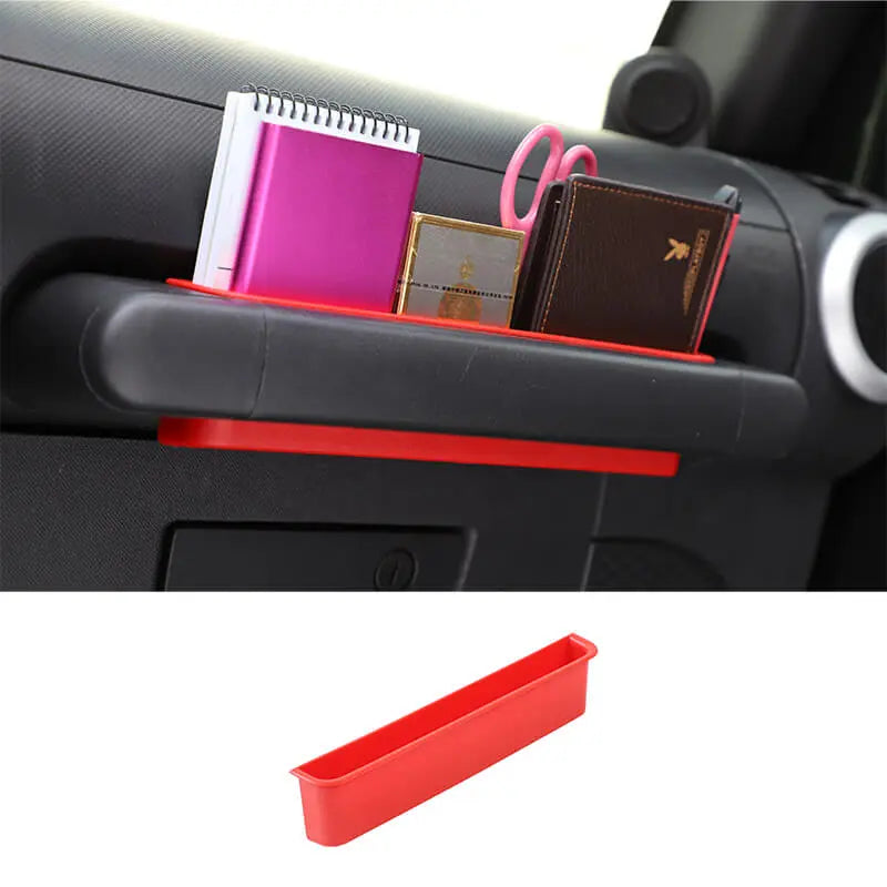 For 2007-2010 Jeep Wrangler JK JKU Passenger Co-Pilot Grab Handle Storage Box Tray Organizer