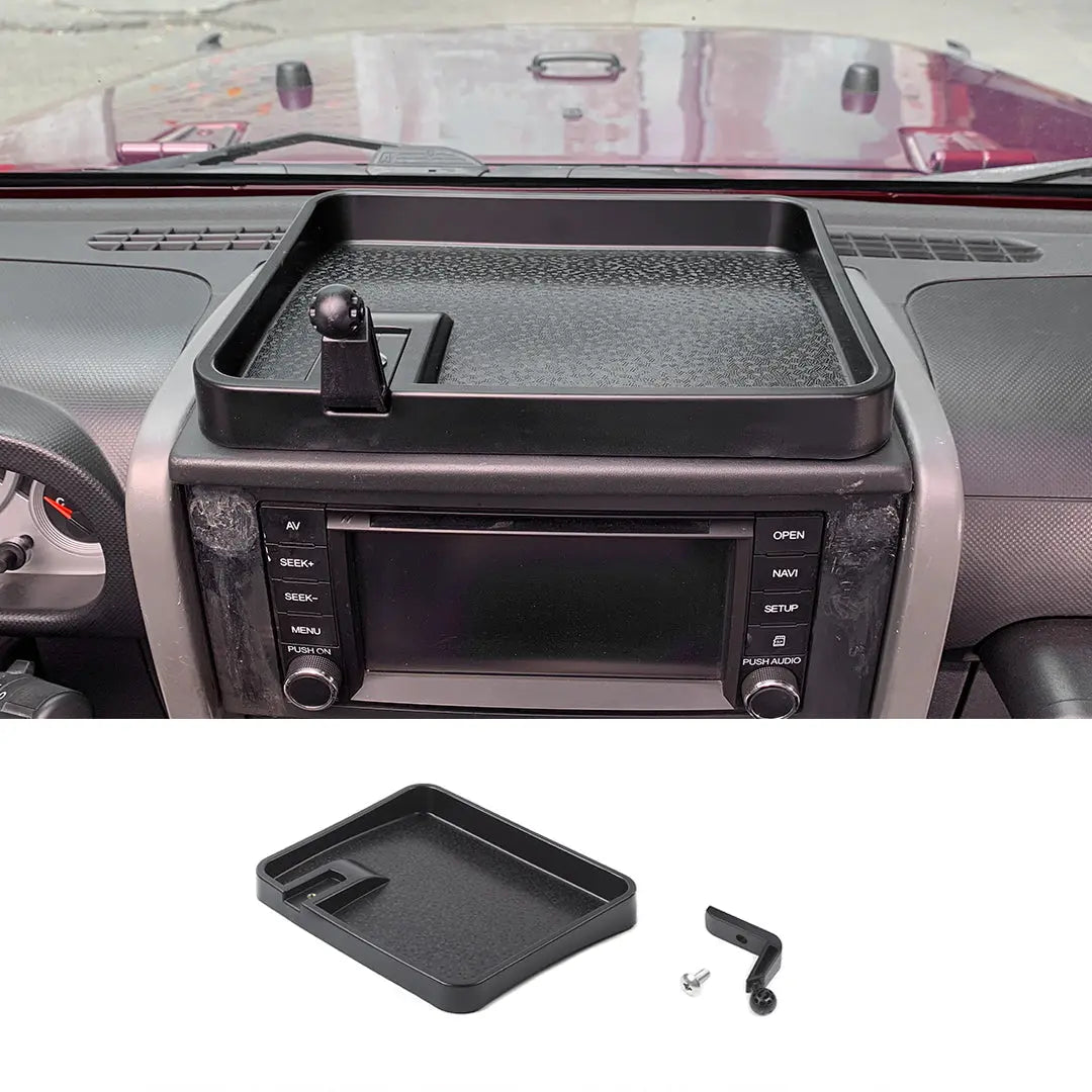 For 2007-2010 Jeep Wrangler JK JKU Phone Holder Mount, Dash Tray Storage Box Dashboard Organizer