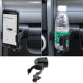 For 2007-2010 Jeep Wrangler JK Multi-Function Drink Cup Phone Holder, 2 in 1 Bolt-on Stand Bracket Organizer