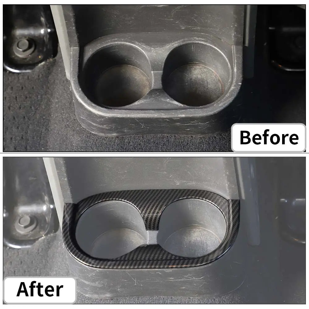 For 2007-2010 Jeep Wrangler JK Rear Water Cup Holder Frame Cover ABS Trim