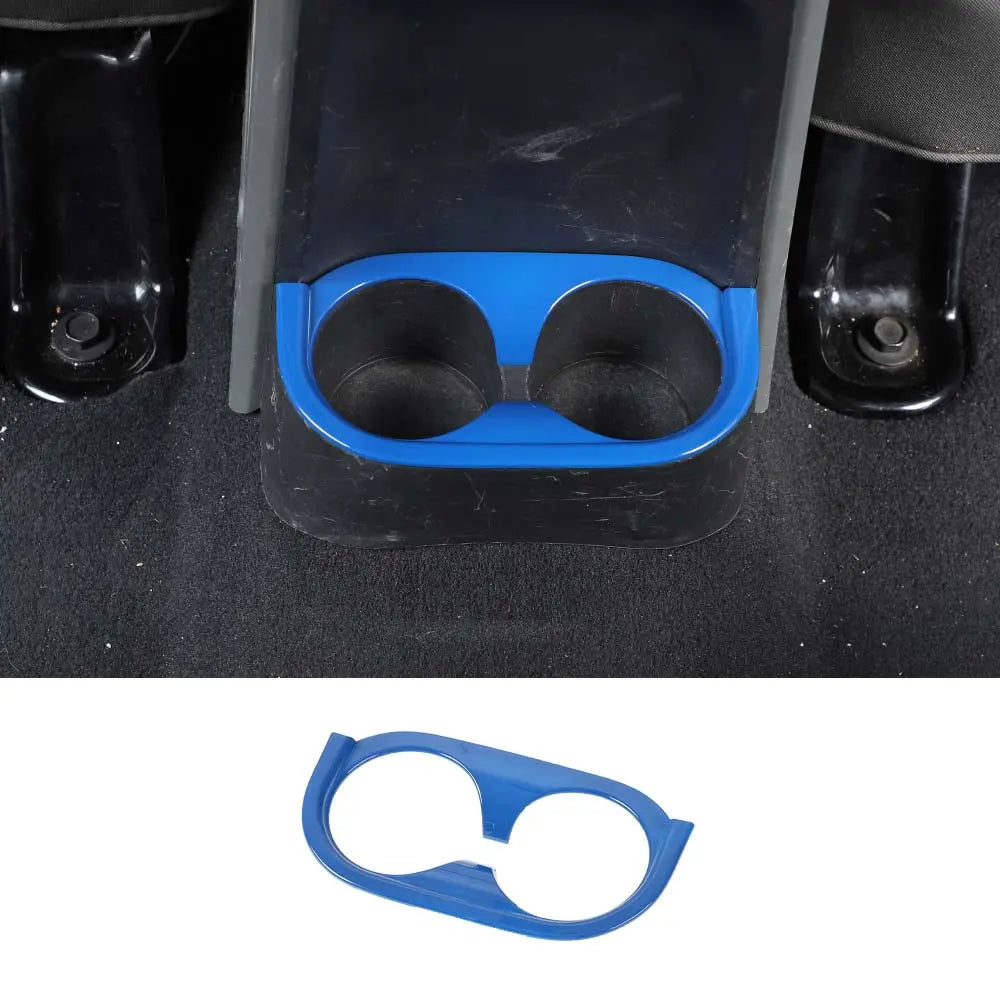 For 2007-2010 Jeep Wrangler JK Rear Water Cup Holder Frame Cover ABS Trim
