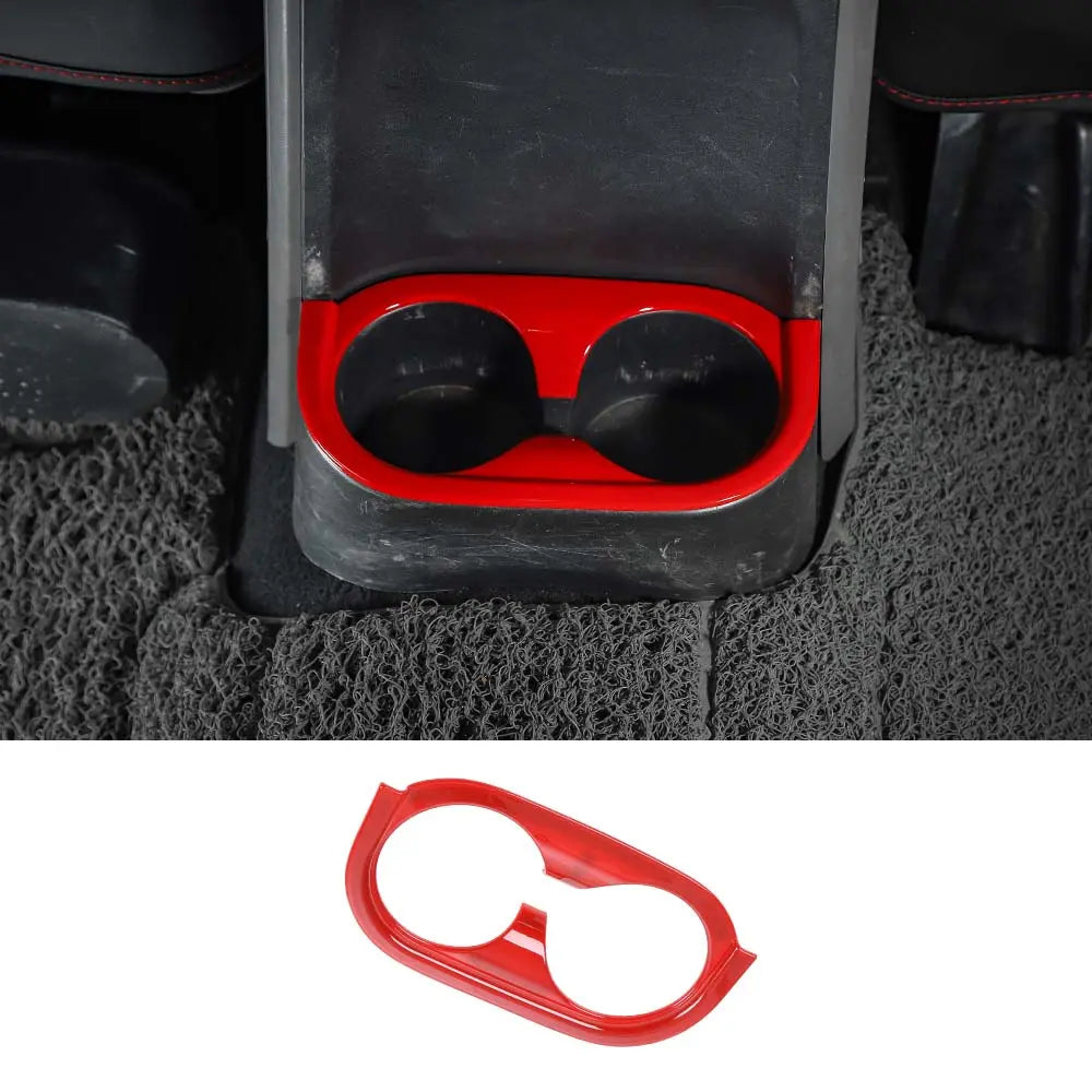 For 2007-2010 Jeep Wrangler JK Rear Water Cup Holder Frame Cover ABS Trim
