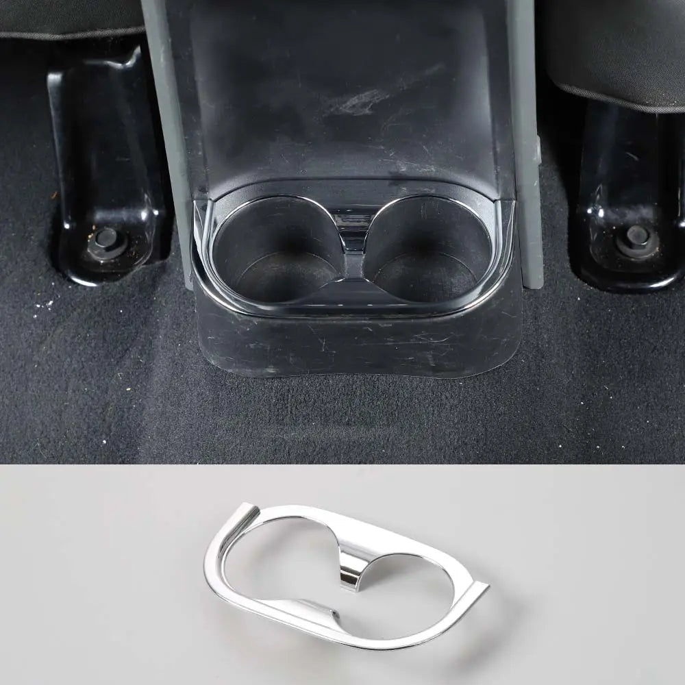 For 2007-2010 Jeep Wrangler JK Rear Water Cup Holder Frame Cover ABS Trim