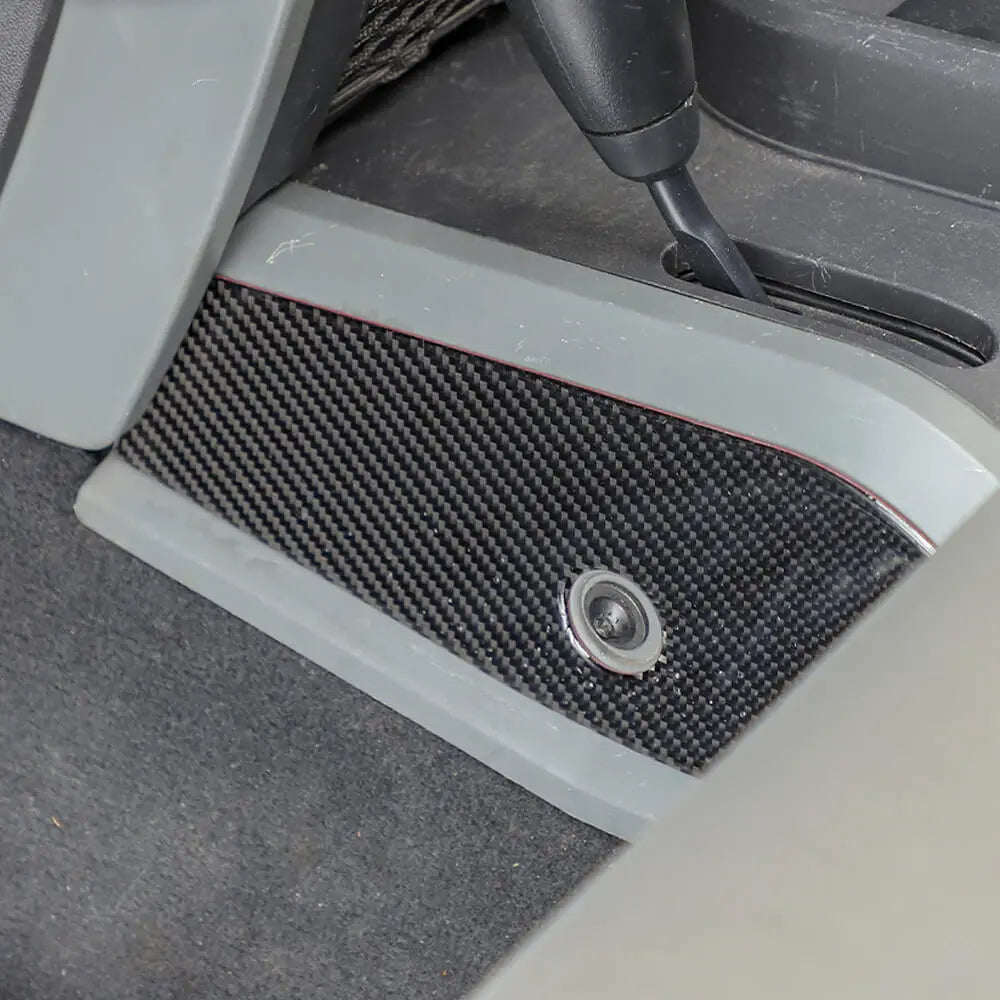 For 2007-2010 Jeep Wrangler JK Soft Carbon Fiber Gear Shift Side Panel Trim Stickers