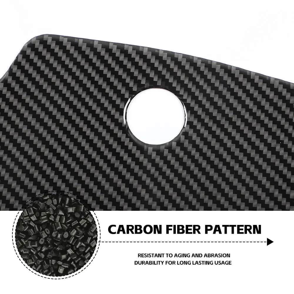 For 2007-2010 Jeep Wrangler JK Soft Carbon Fiber Gear Shift Side Panel Trim Stickers