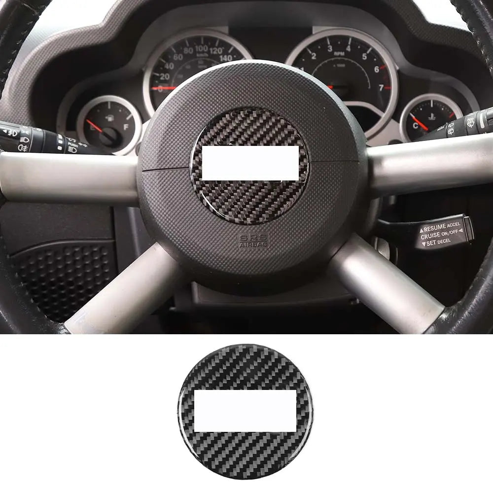 For 2007-2010 Jeep Wrangler JK Steering Wheel Center Trim Cover
