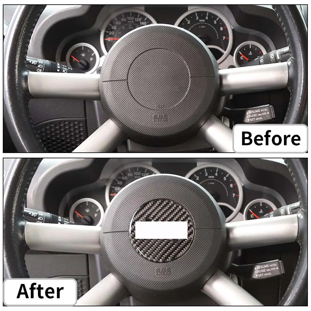 For 2007-2010 Jeep Wrangler JK Steering Wheel Center Trim Cover