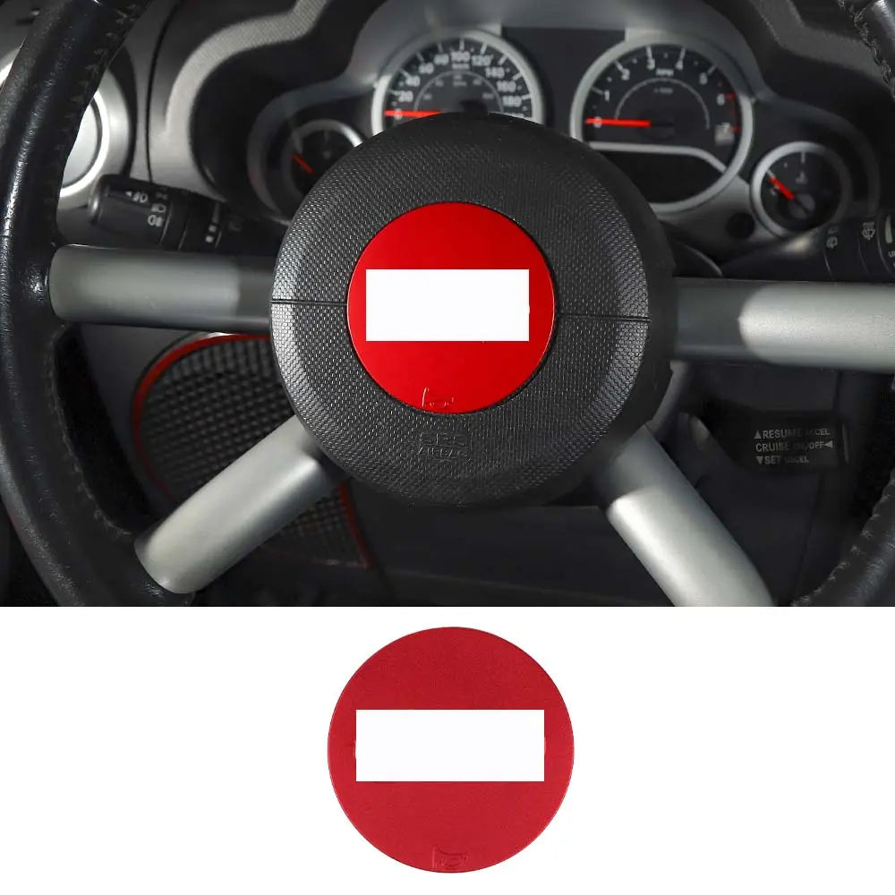 For 2007-2010 Jeep Wrangler JK Steering Wheel Center Trim Cover