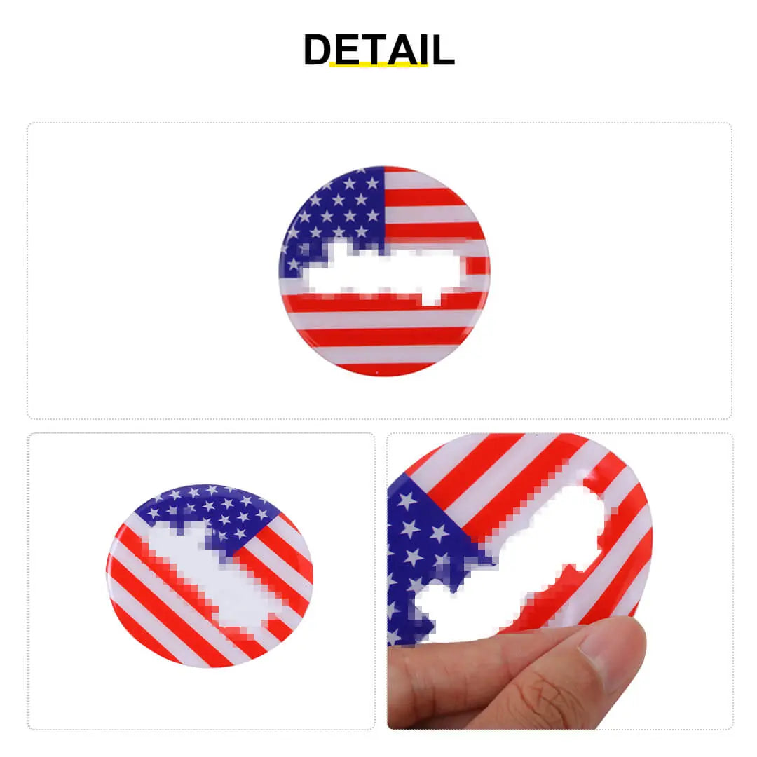For 2007-2010 Jeep Wrangler JK Steering Wheel Center Trim Decal Sticker US Flag