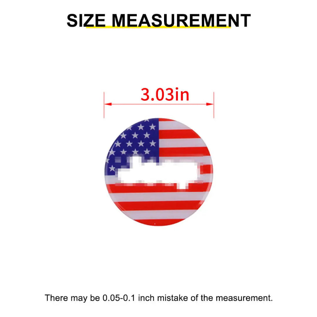 For 2007-2010 Jeep Wrangler JK Steering Wheel Center Trim Decal Sticker US Flag