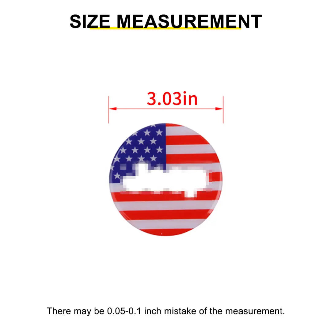 For 2007-2010 Jeep Wrangler JK Steering Wheel Center Trim Decal Sticker US Flag