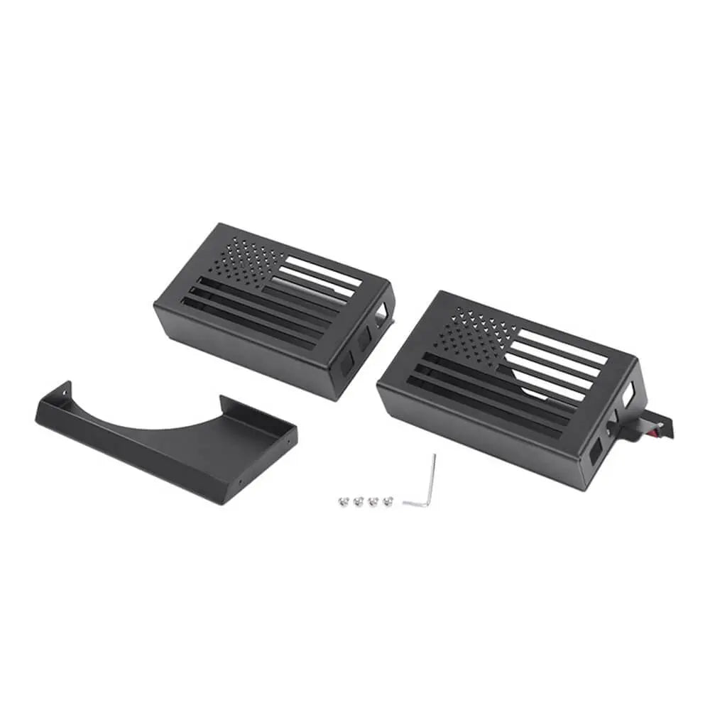 For 2007-2010 Jeep Wrangler JK Upgraded Gear Shift Side Organizer Box Storage Black