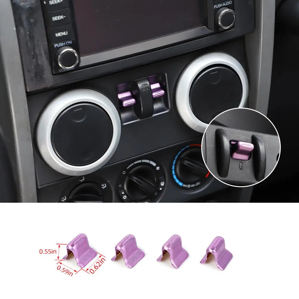 For 2007-2010 Jeep Wrangler JK Window Control Switch Button Cover Trim