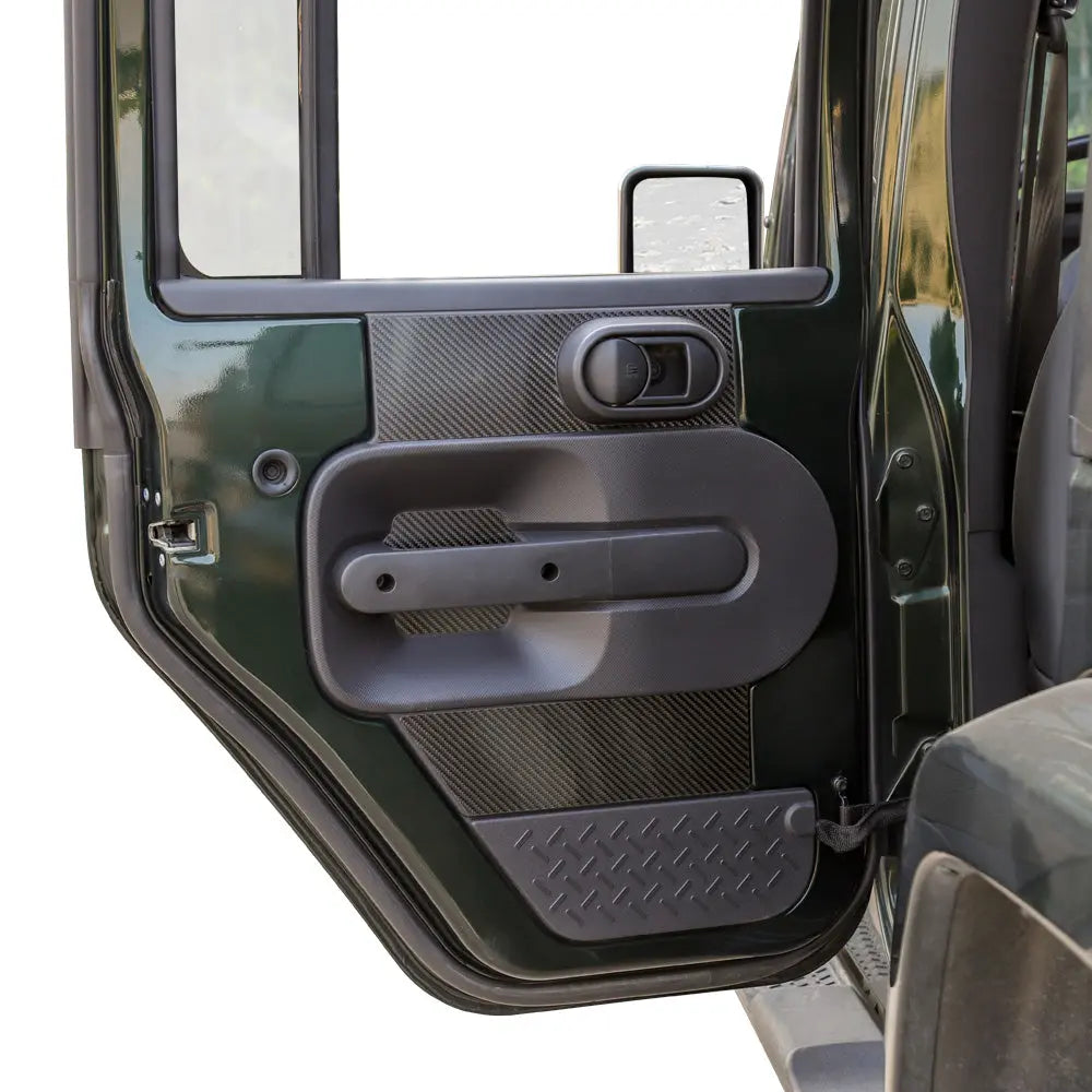 For 2007-2010 Jeep Wrangler JKU 4Doors Rear Door Decoration Sticker Trim Kit