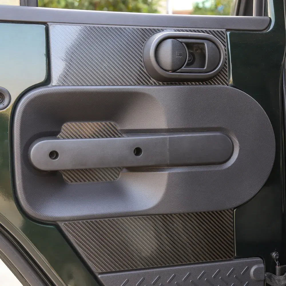 For 2007-2010 Jeep Wrangler JKU 4Doors Rear Door Decoration Sticker Trim Kit
