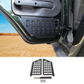 For 2007-2010 Jeep Wrangler JKU Rear Door Net Replacement Aluminum Door Pocket Map Storage Pocket Rack Shelf