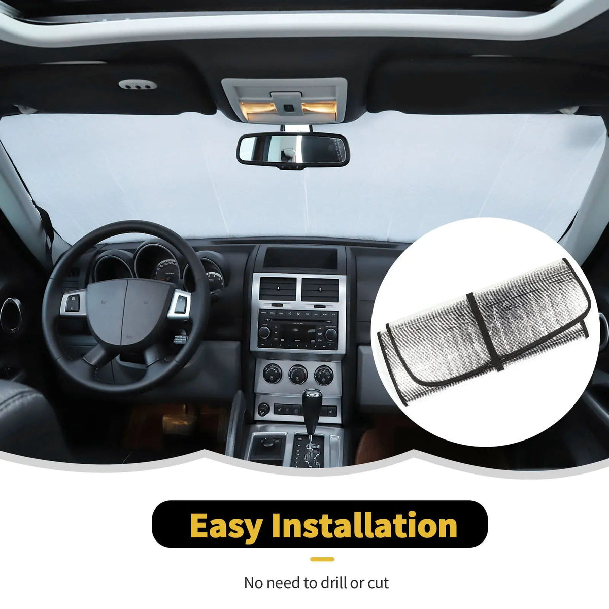 For 2007-2012 Jeep Liberty Windshield Sun Shade Car Sunshades
