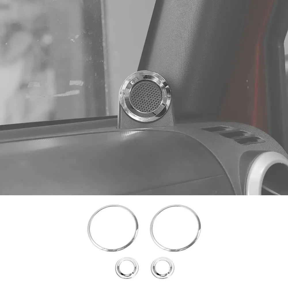 For 2007-2014 Jeep Wrangler JK A-pillar/Car Roof Horn Trim Ring Cover