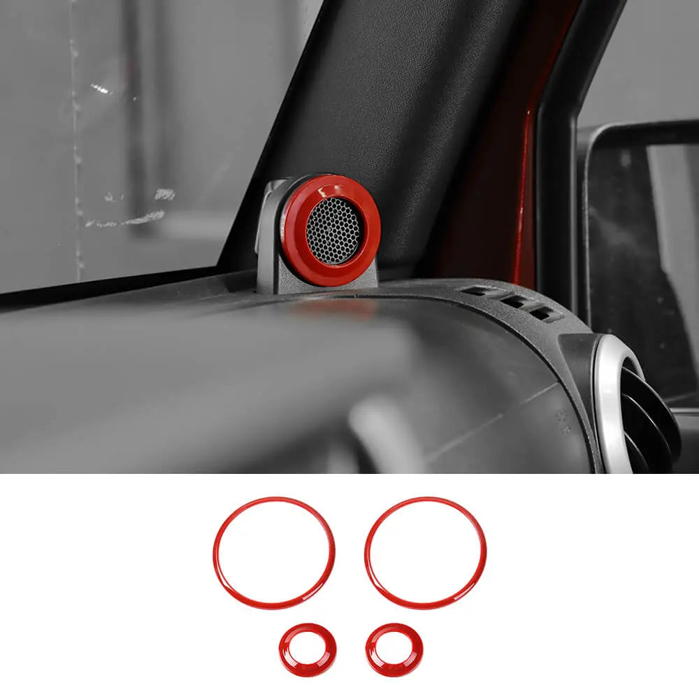 For 2007-2014 Jeep Wrangler JK A-pillar/Car Roof Horn Trim Ring Cover