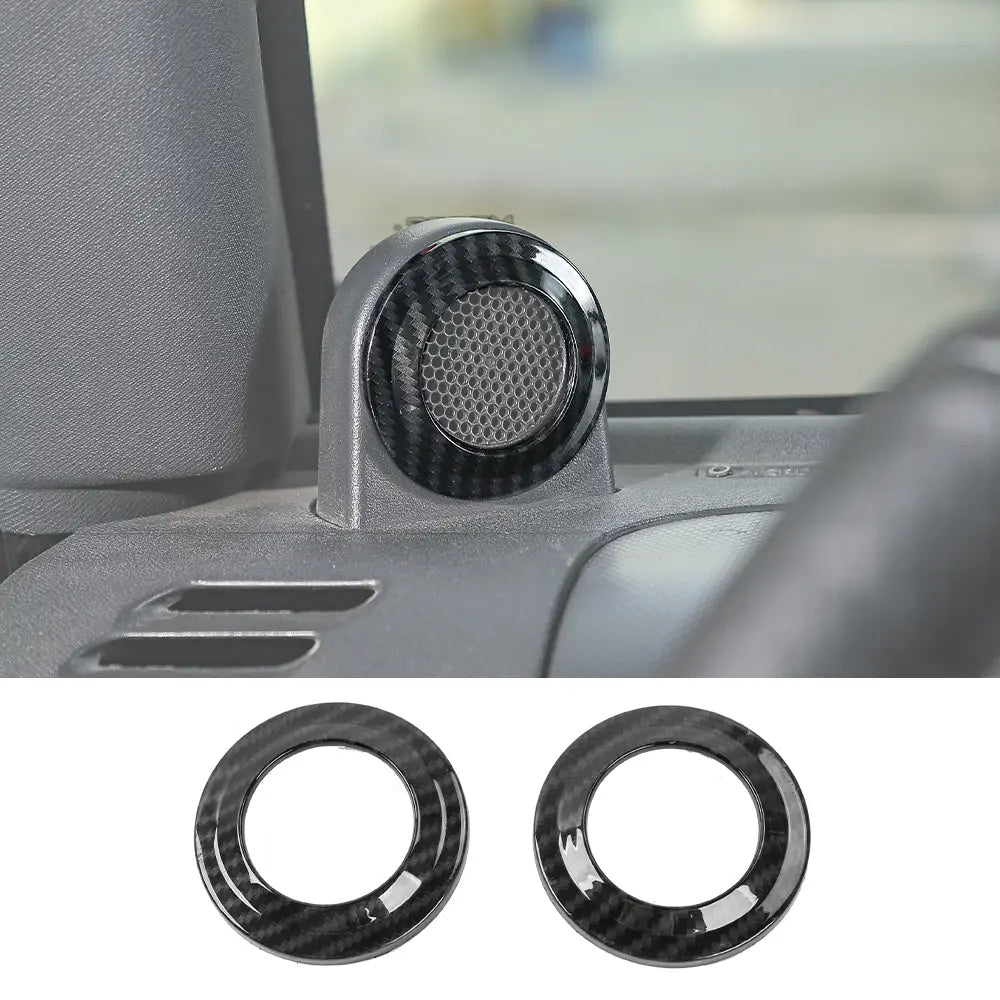For 2007-2014 Jeep Wrangler JK JKU A-Pillar Speaker Ring Cover Trim