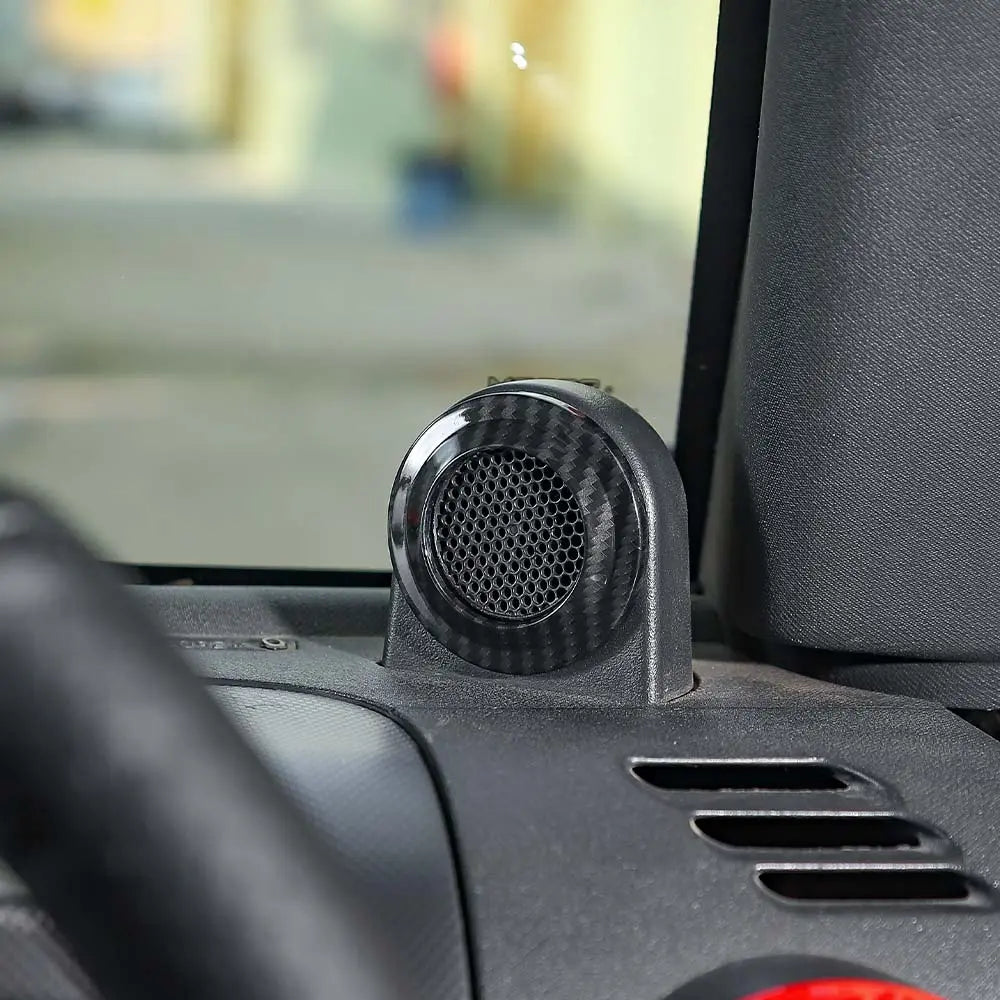 For 2007-2014 Jeep Wrangler JK JKU A-Pillar Speaker Ring Cover Trim