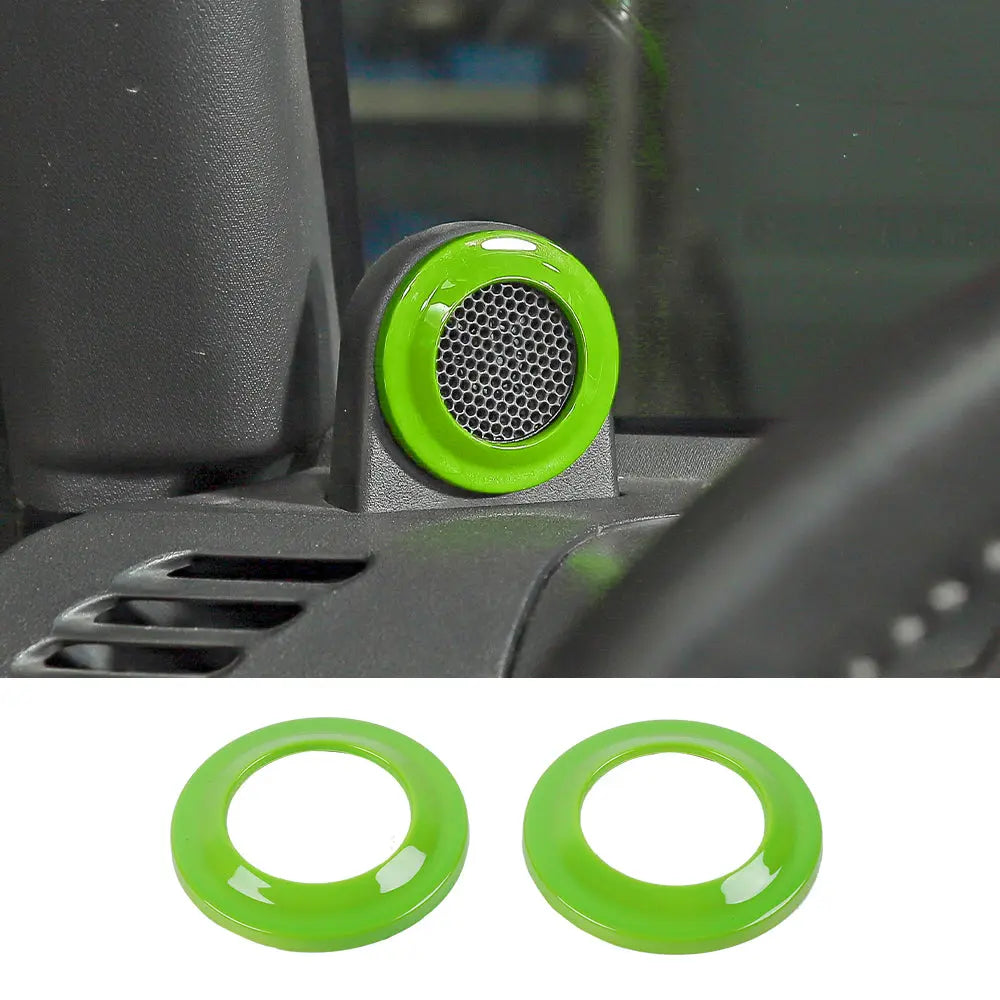 For 2007-2014 Jeep Wrangler JK JKU A-Pillar Speaker Ring Cover Trim