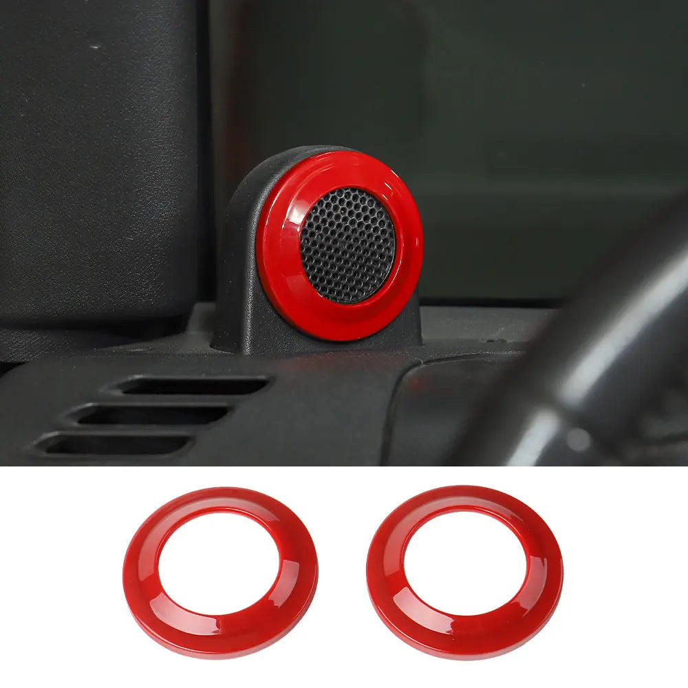 For 2007-2014 Jeep Wrangler JK JKU A-Pillar Speaker Ring Cover Trim