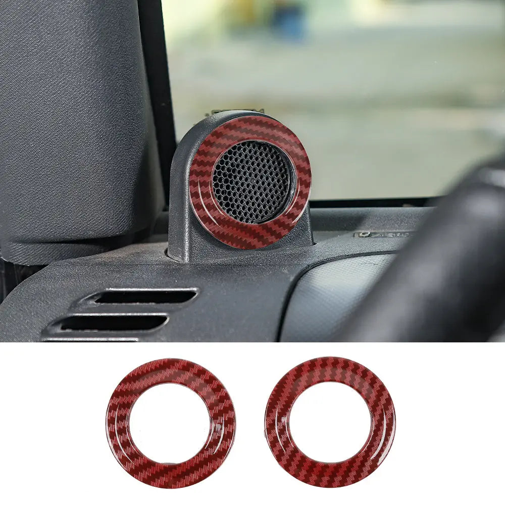 For 2007-2014 Jeep Wrangler JK JKU A-Pillar Speaker Ring Cover Trim
