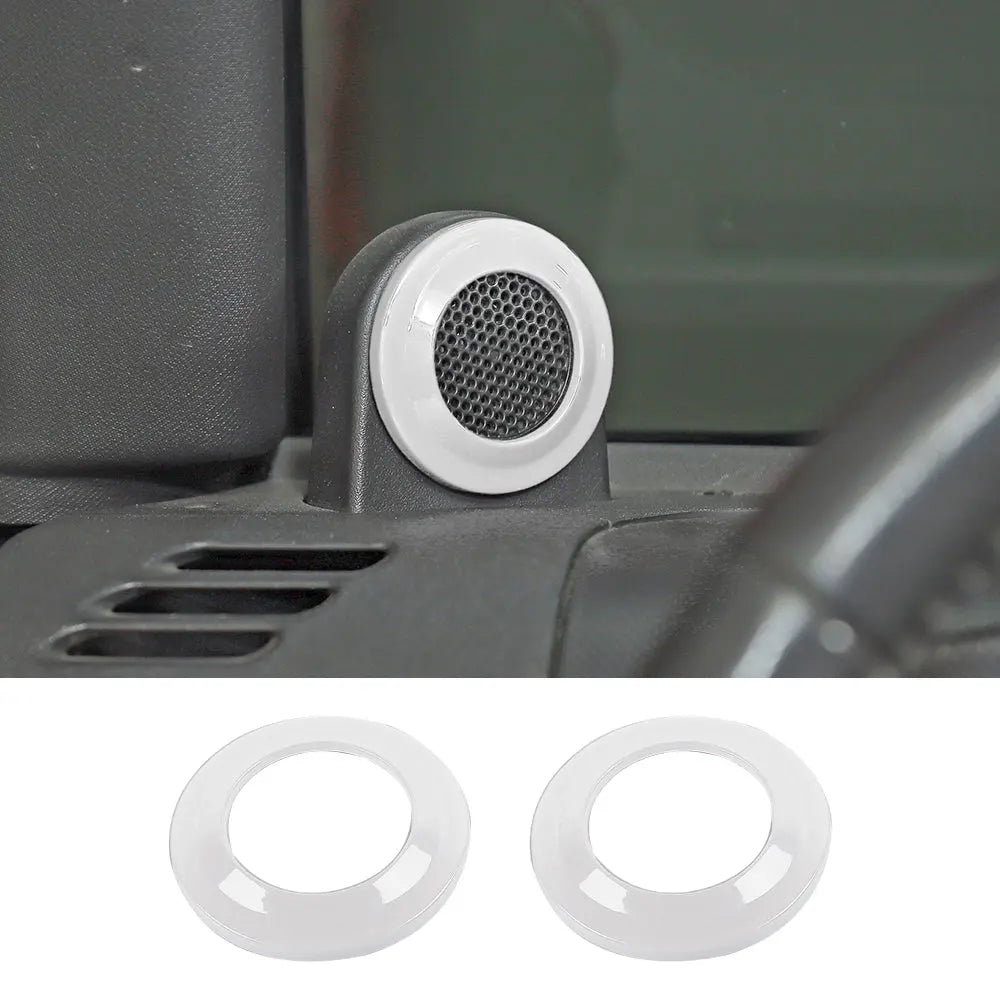 For 2007-2014 Jeep Wrangler JK JKU A-Pillar Speaker Ring Cover Trim