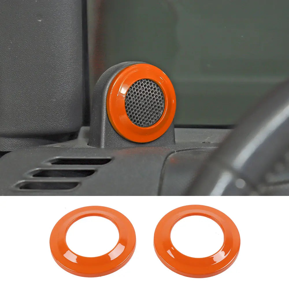 For 2007-2014 Jeep Wrangler JK JKU A-Pillar Speaker Ring Cover Trim