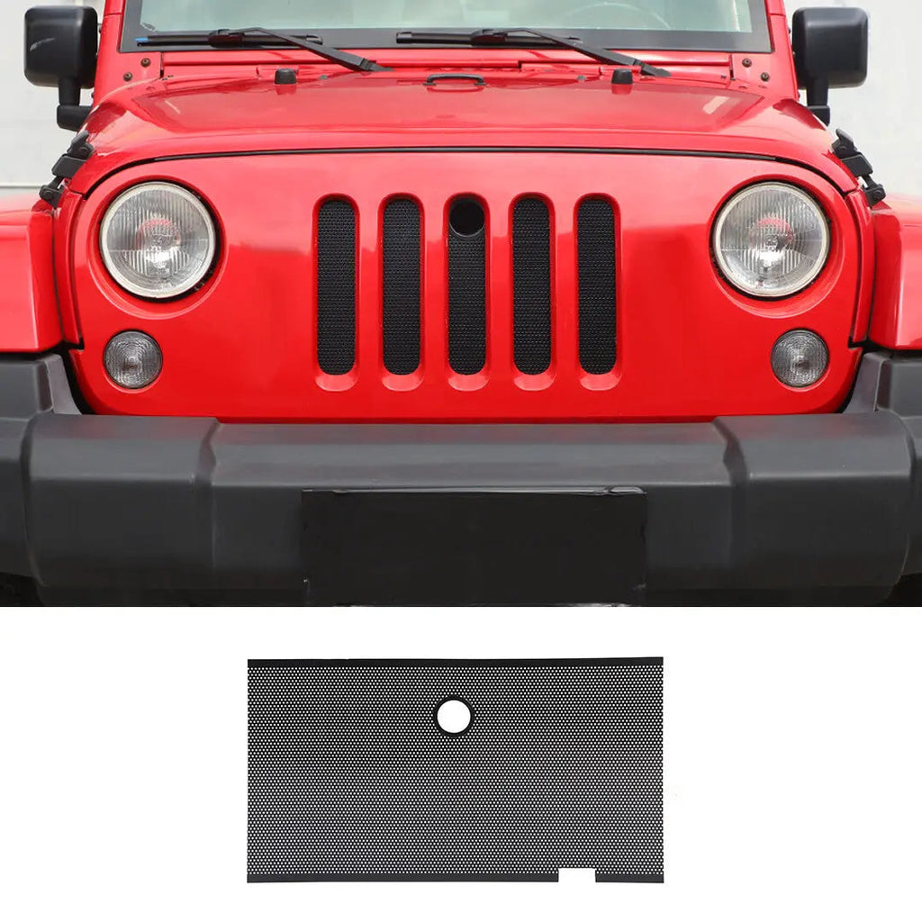 For 2007-2015 Jeep Wrangler JK Front Grille Mesh Tablet Insect Proof Net Accessories