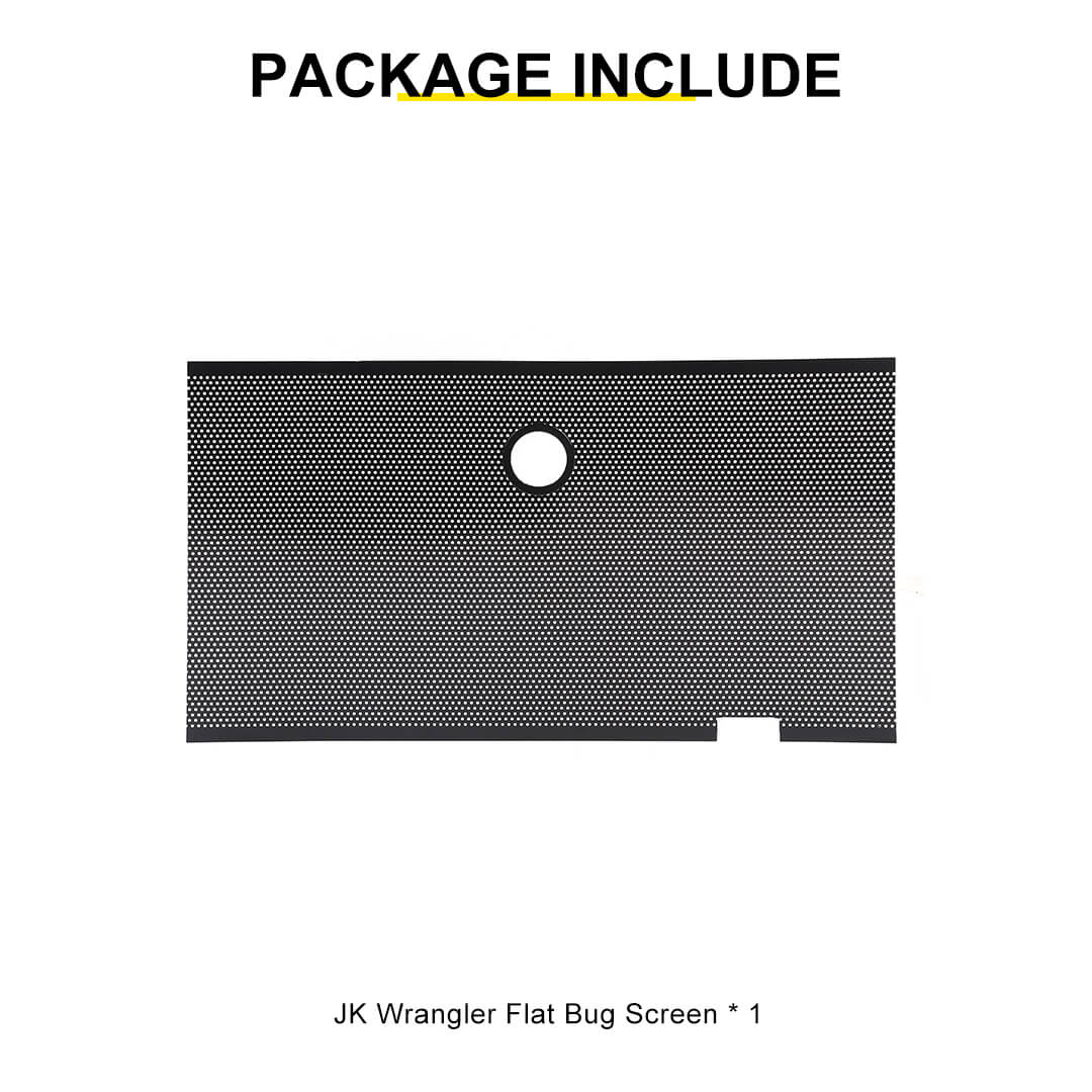 For 2007-2015 Jeep Wrangler JK Front Grille Mesh Tablet Insect Proof Net Accessories