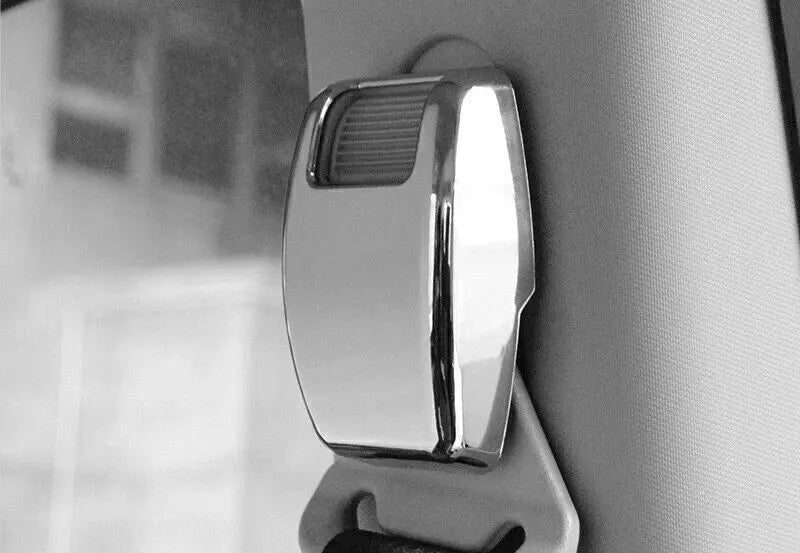For 2007-2016 Jeep Compass/2011-2016 Patriot Interior Seat Safety Belt Button Cover Trim