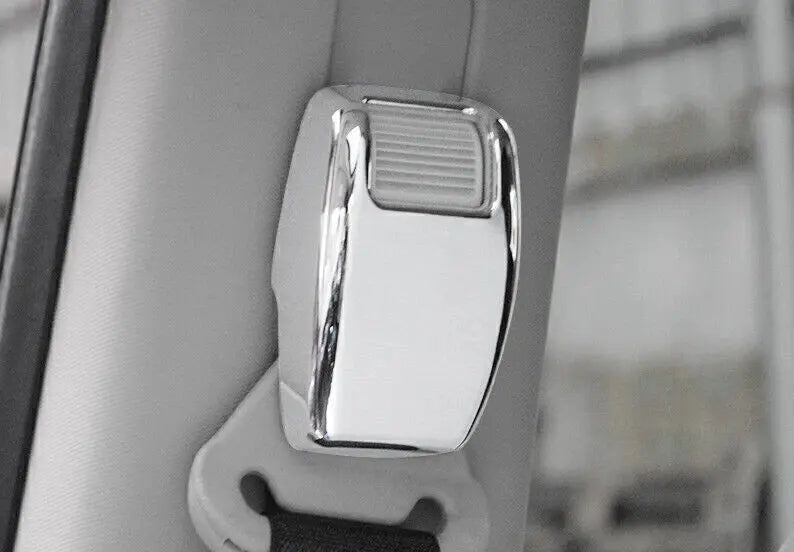 For 2007-2016 Jeep Compass/2011-2016 Patriot Interior Seat Safety Belt Button Cover Trim