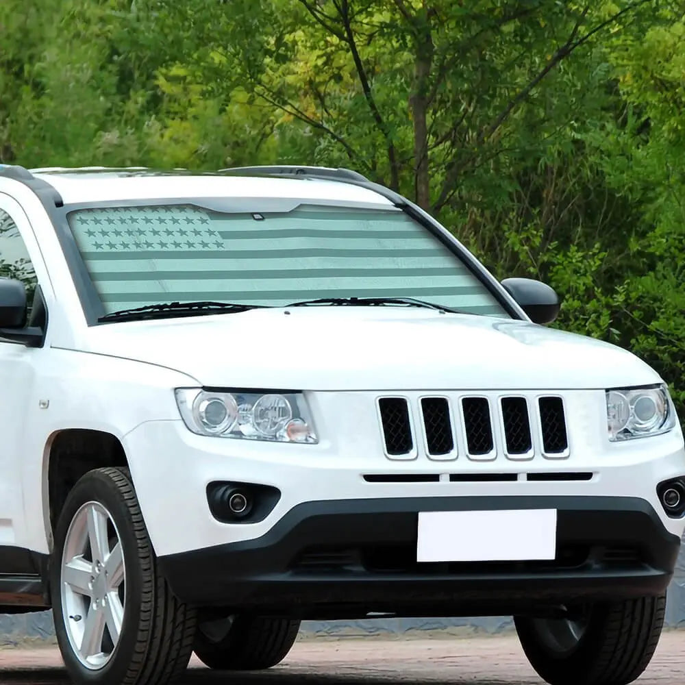 For 2007-2016 Jeep Compass Car Windshield Sunshade, Front Window Sun Shade Foldable Sun Visor Sunscreen