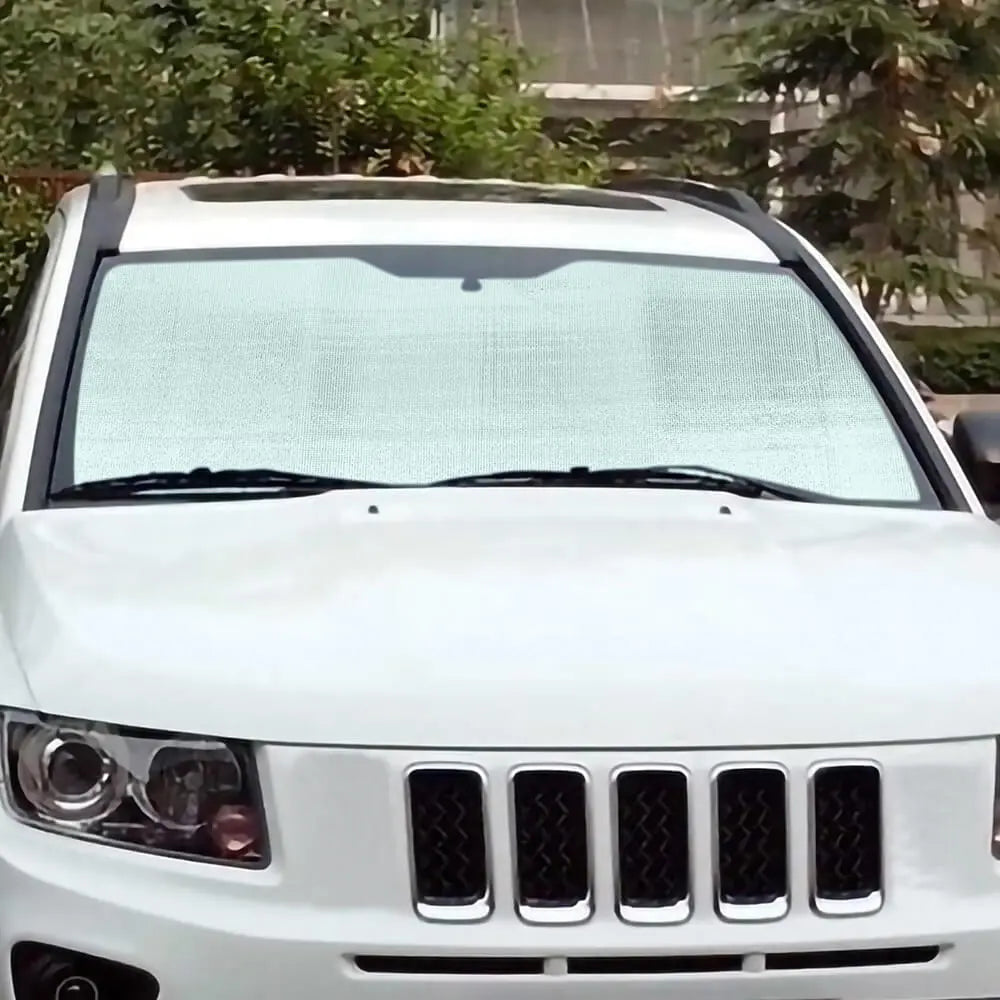 For 2007-2016 Jeep Compass Car Windshield Sunshade, Front Window Sun Shade Foldable Sun Visor Sunscreen