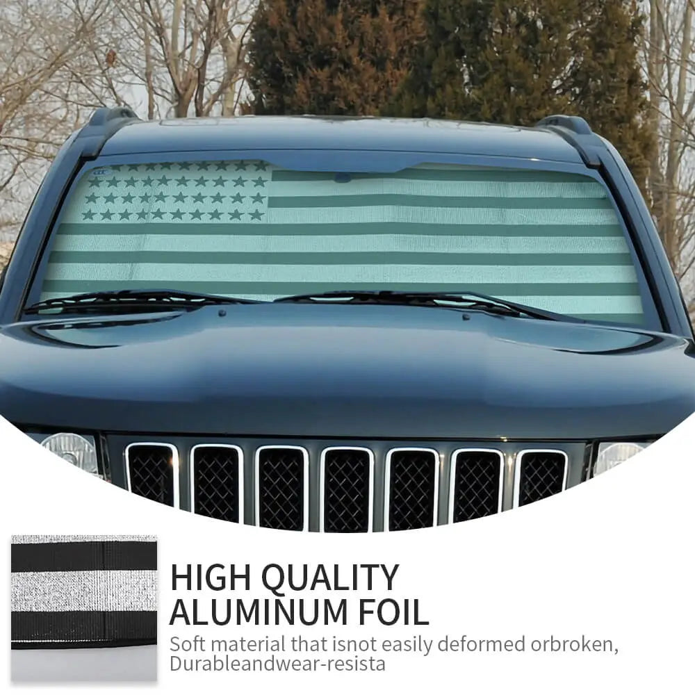 For 2007-2016 Jeep Compass Car Windshield Sunshade, Front Window Sun Shade Foldable Sun Visor Sunscreen