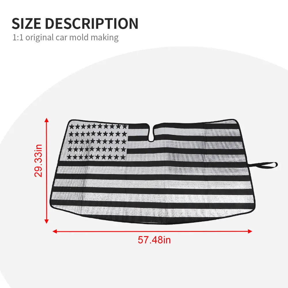 For 2007-2016 Jeep Compass Car Windshield Sunshade, Front Window Sun Shade Foldable Sun Visor Sunscreen