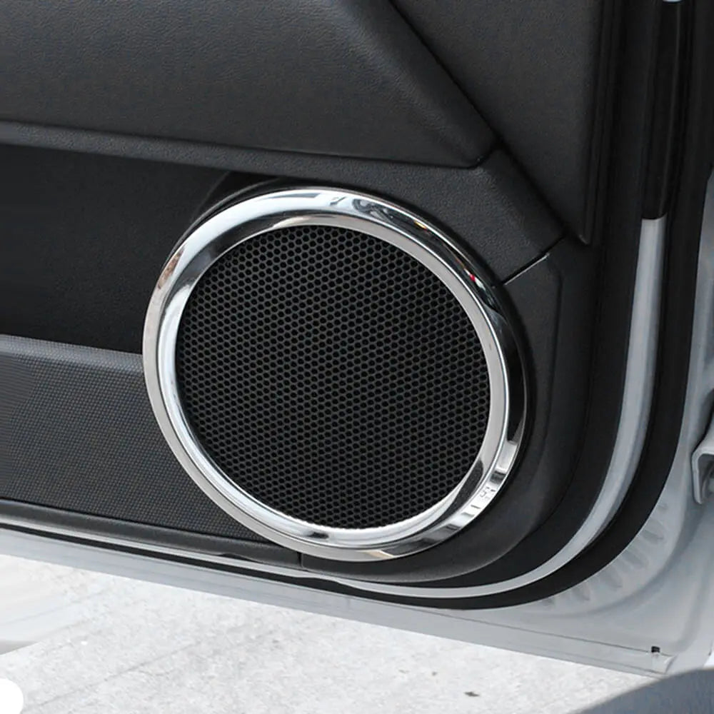 For 2007-2016 Jeep Compass/2011-2016 Jeep Patriot Car Door Speaker Horn Collar Frame Ring Trim