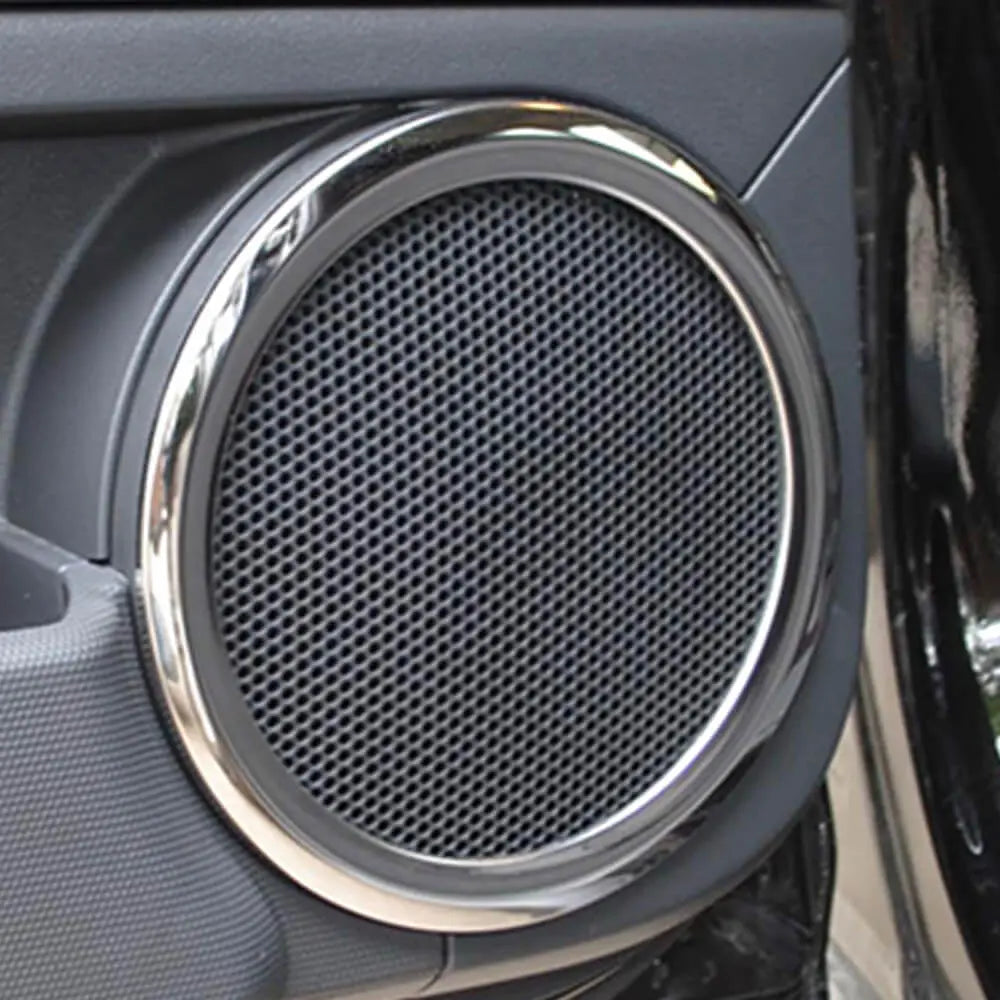 For 2007-2016 Jeep Compass/2011-2016 Jeep Patriot Car Door Speaker Horn Collar Frame Ring Trim
