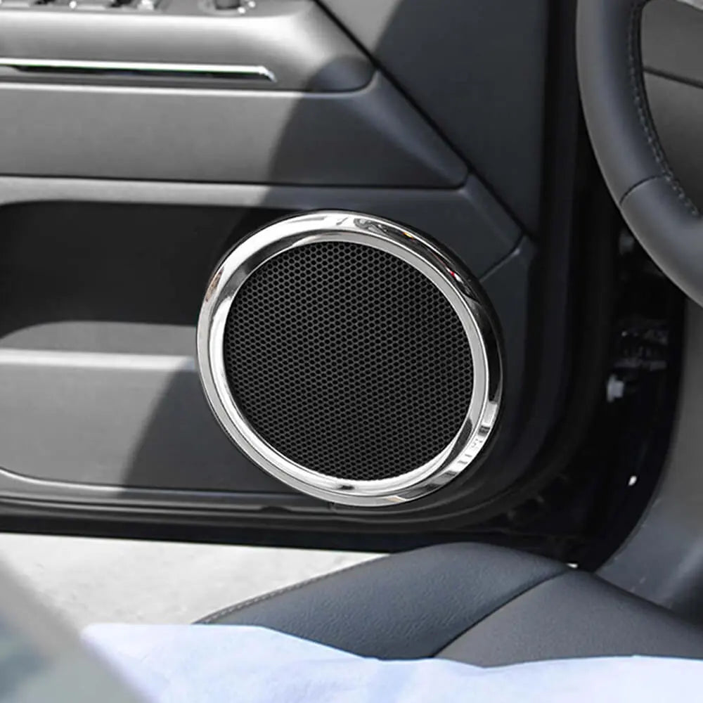 For 2007-2016 Jeep Compass/2011-2016 Jeep Patriot Car Door Speaker Horn Collar Frame Ring Trim