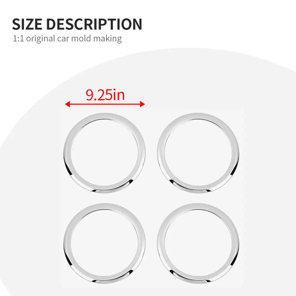 For 2007-2016 Jeep Compass/2011-2016 Jeep Patriot Car Door Speaker Horn Collar Frame Ring Trim