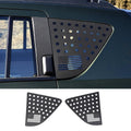 For 2007-2016 Jeep Compass Rear Window Cover Aluminum Alloy Glass Panel Black