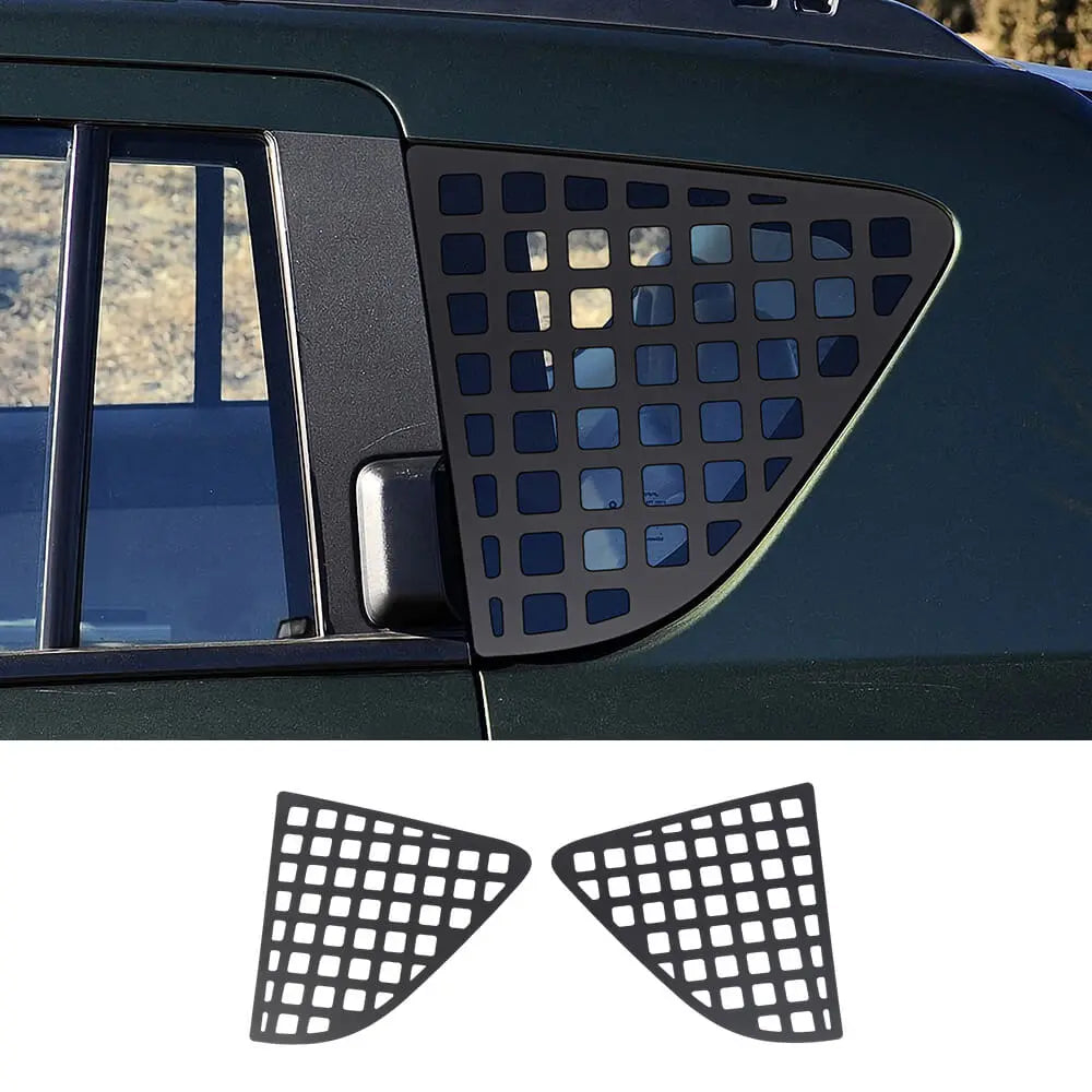 For 2007-2016 Jeep Compass Rear Window Cover Aluminum Alloy Glass Panel Black