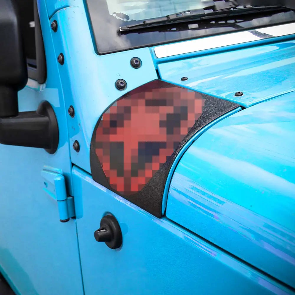 For 2007-2018 Jeep Wrangler JK Hood Body Armor Corner Cover Guards