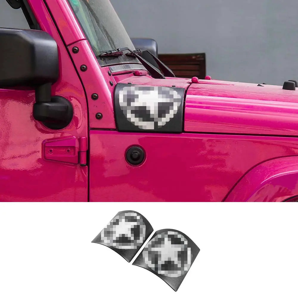 For 2007-2018 Jeep Wrangler JK Hood Body Armor Corner Cover Guards