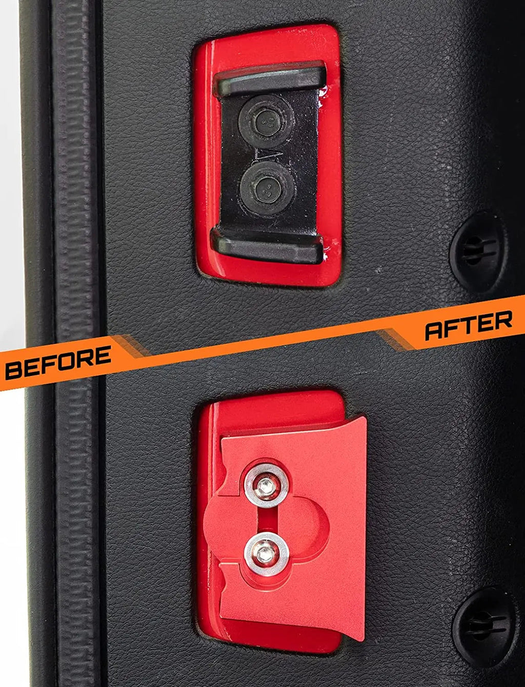 For 2007-2018 Jeep Wrangler JK JKU 2-Door & 4 Door Aluminum Alloy Rear Trunk Door Latch TL01 Tailgate Limiter