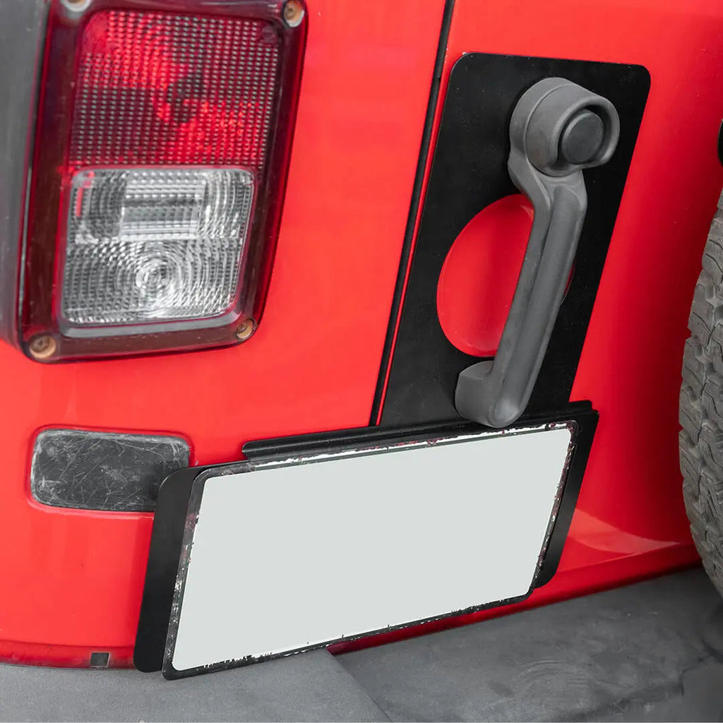 For 2007-2018 Jeep Wrangler JK Rear Tailgate License Plate Holder Frame Bracket